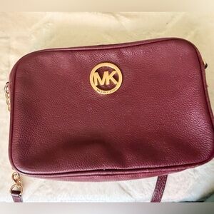 Michael Kors Wine Red Crossbody Bag